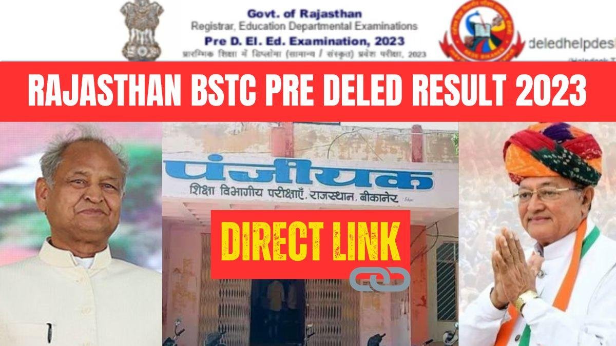 Rajasthan BSTC Pre DElEd Result 2023