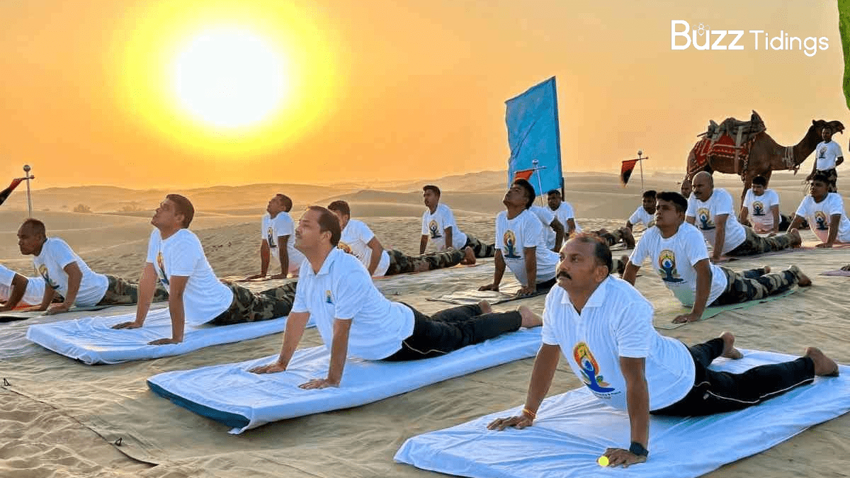 International Yoga Day 2024: बर्फीले पहाड़ों के शिखर से रेतीले टीलों तक सैनिकों ने किया योग